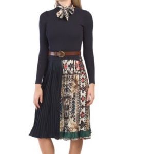 Dalia McPhee Pleated Skirt Sweater Dress